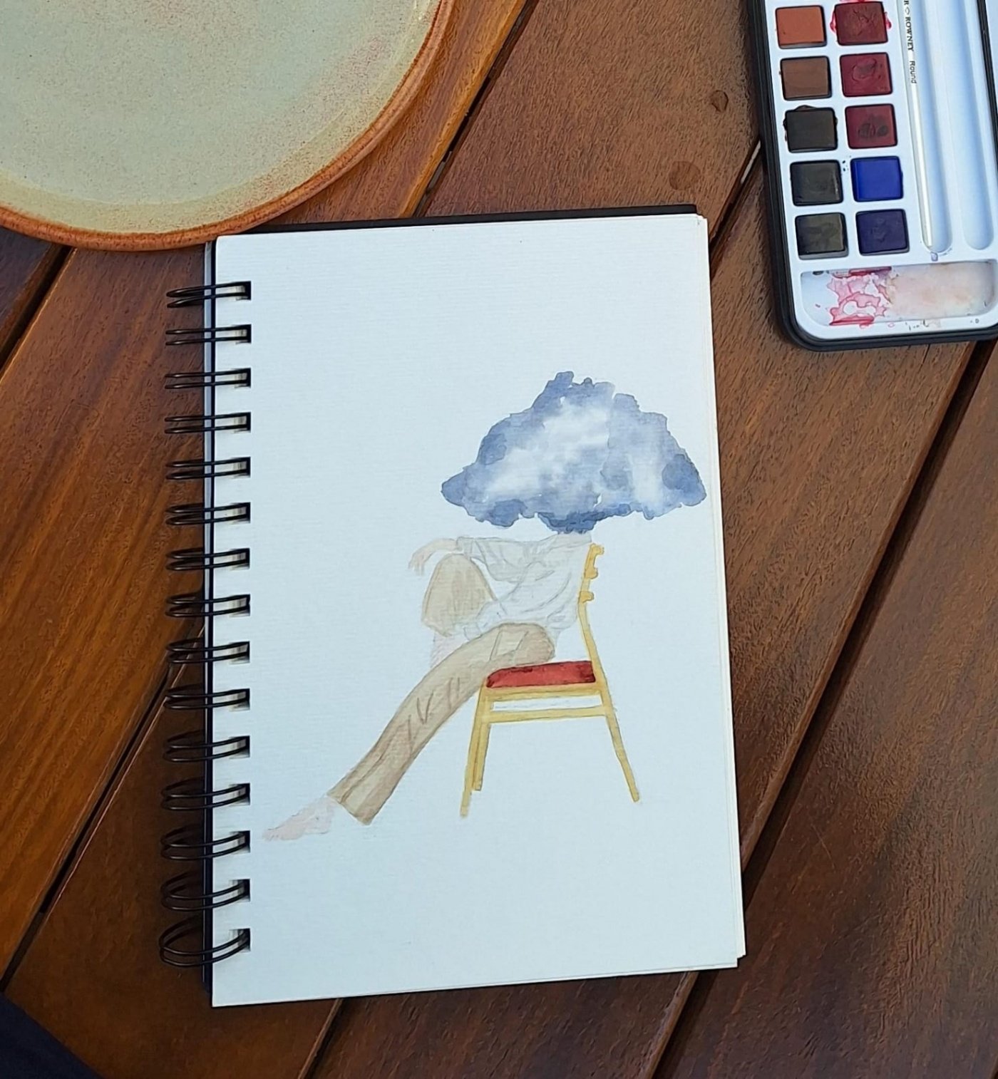 Aquarela no Papel: Meu Mundo Imaginário