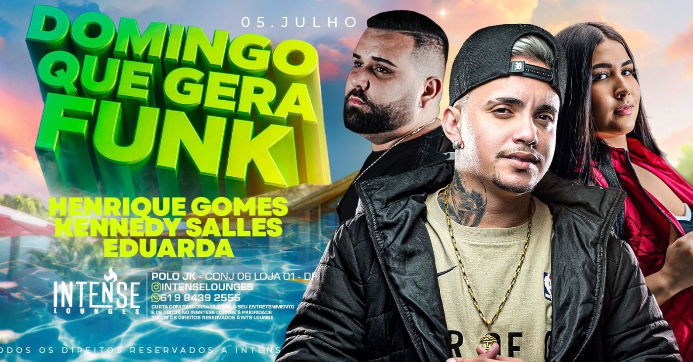 DOMINGO QUE GERA FUNK em Brasília - Sympla