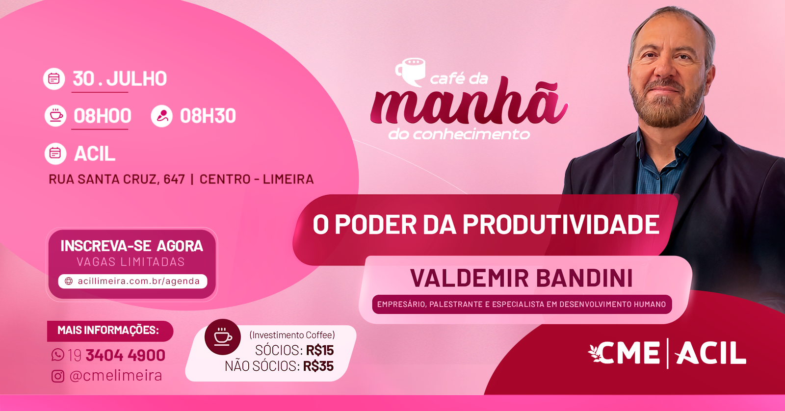CAFÉ DA MANHÃ DO CONHECIMENTO| O PODER DA PRODUTIVIDADE