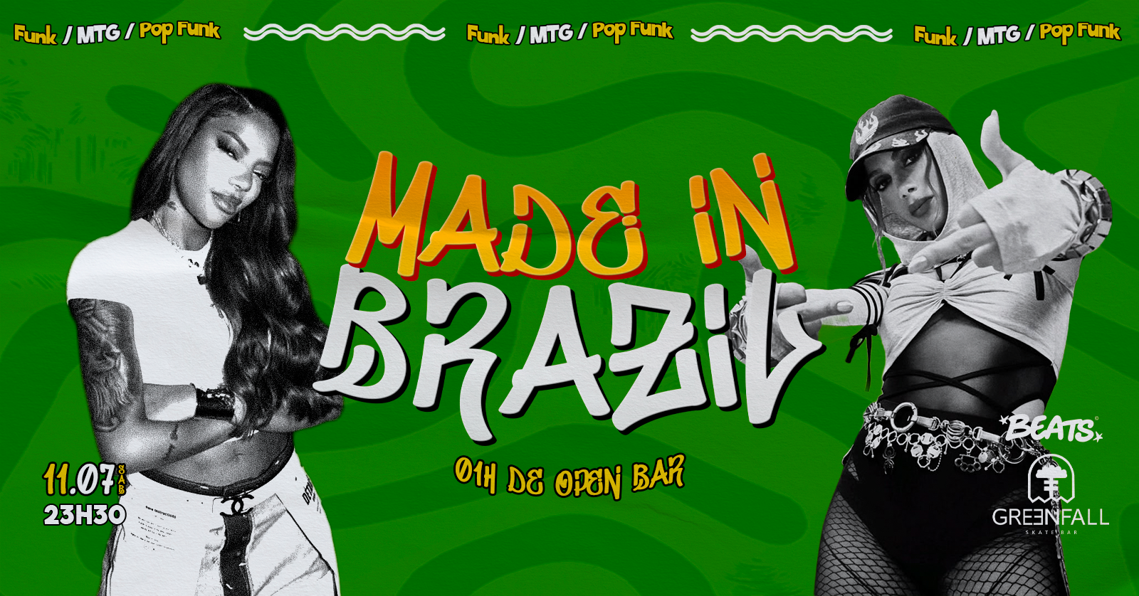 BEATS Made in Brazil em Curitibanos / 11.07 na GreenFall Skate Bar - Curitibanos, SC