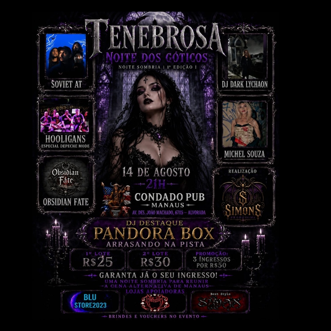 Tenebrosa noite dos góticos - Manaus, AM