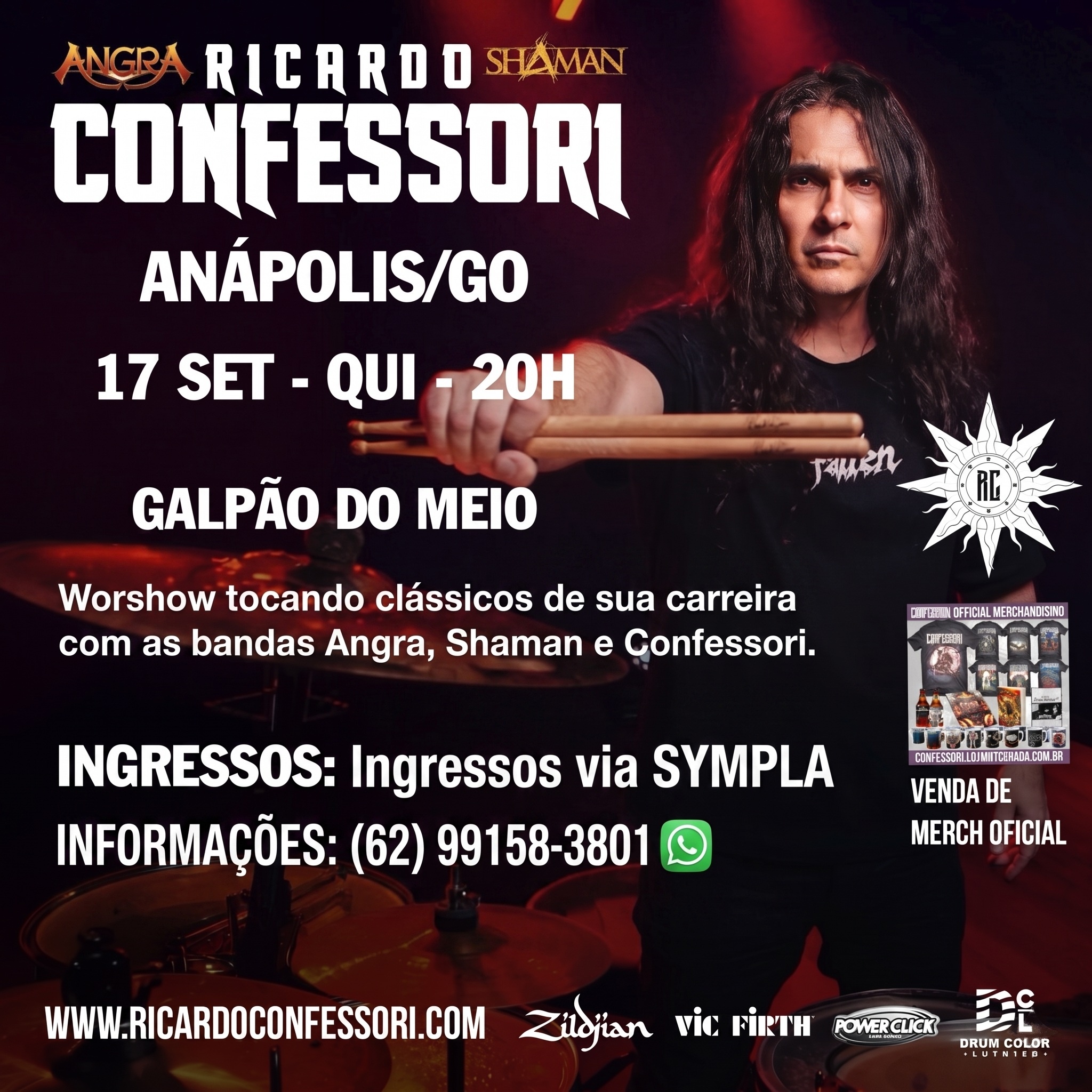 Ricardo Confessori WORKSHOW - Clássicos Angra e Shaman