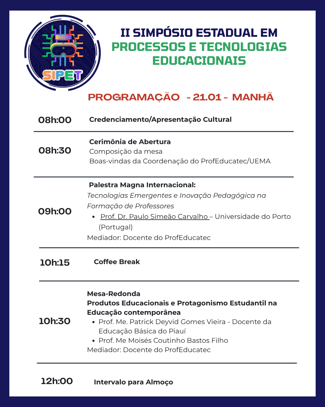 Imagem 1 da descrição do evento