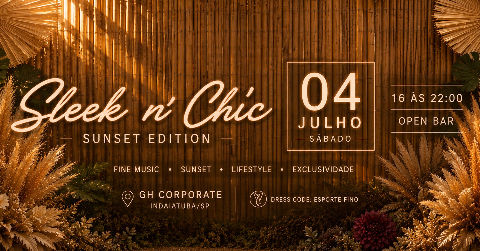 Sleek n Chic Sunset Edition - Indaiatuba, SP