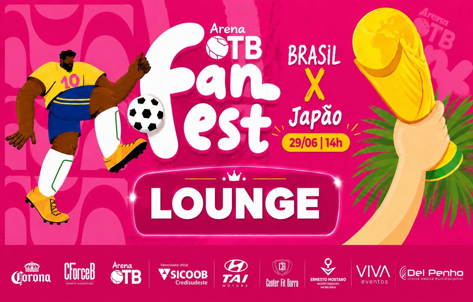 FAN FEST OTB - BRASIL x JAPÃO  (LOUNGE) - Muriaé, MG