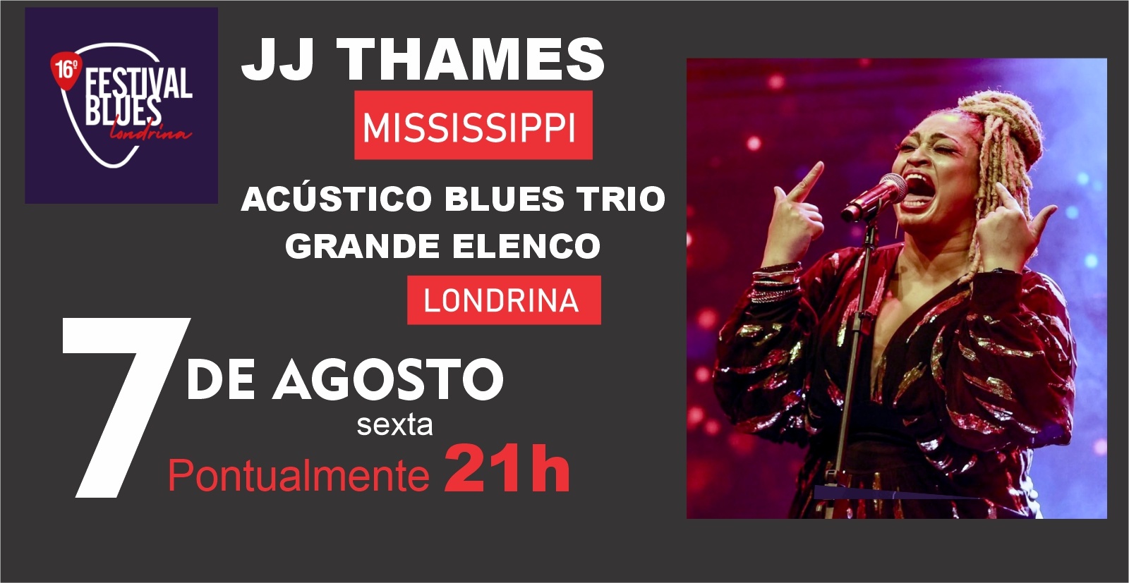 JJJ THAMES (MISSISSIPPI) / ACÚSTICO BLUES TRIO & GRANDE ELENCO 16º FESTIVAL BLUES DE LONDRINA