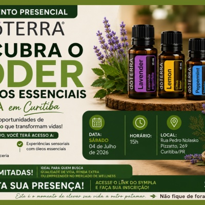 DESCUBRA O PODER DOS ÓLEOS ESSENCIAIS Apresentação dōTERRA em