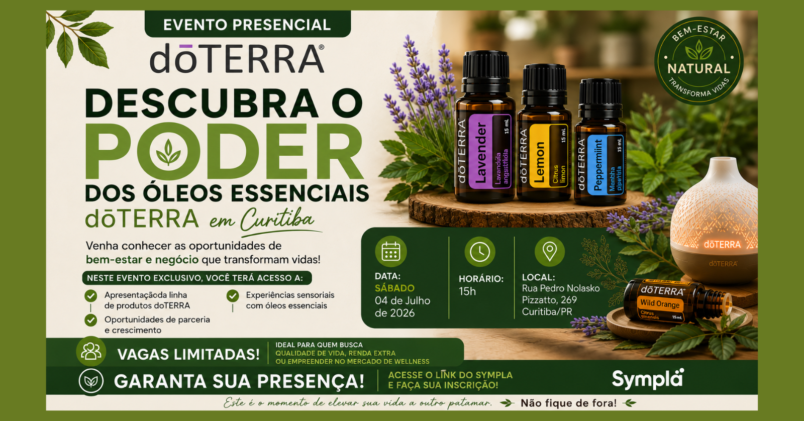 DESCUBRA O PODER DOS ÓLEOS ESSENCIAIS Apresentação dōTERRA em