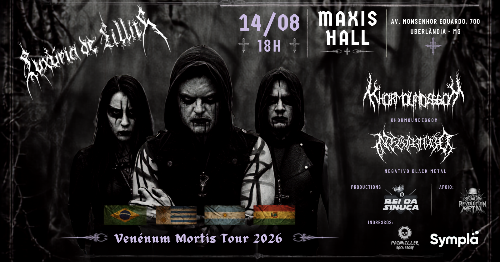 Luxuria de Lillith - Venenum Mortis Tour - Uberlândia MG