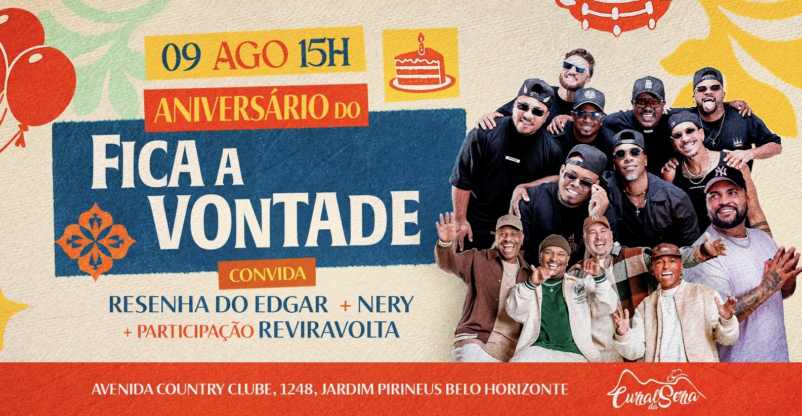 FICA A VONTADE | ANIVERSÁRIO DE 1 ANO - Belo Horizonte, MG