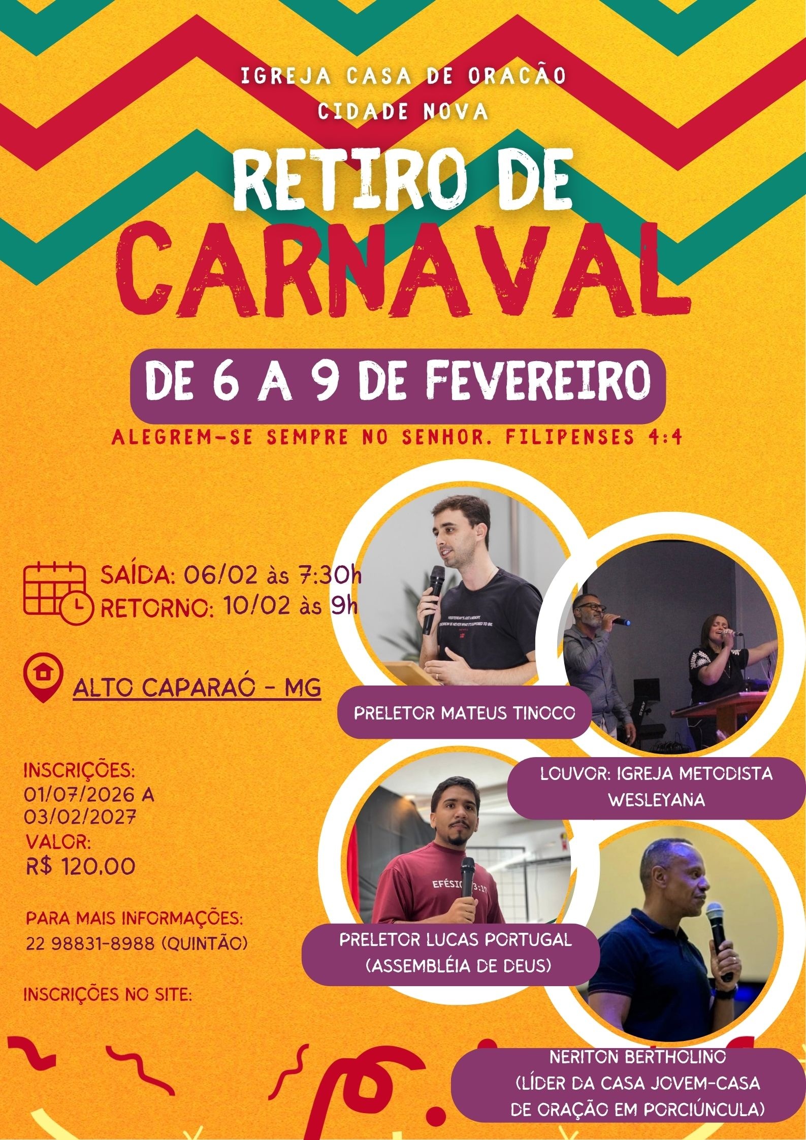 RETIRO ESPIRITUAL DE CARNAVAL