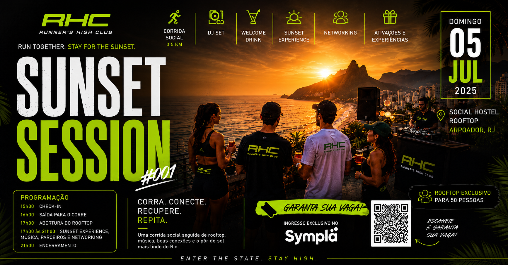 Sunset Session #001 by Runners High Club - Rio de Janeiro, RJ