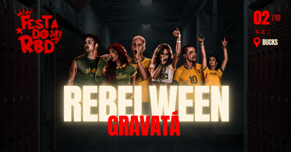 Imagem do evento FESTA DO RBD - EDIÇÃO REBELWEEN - GRAVATÁ