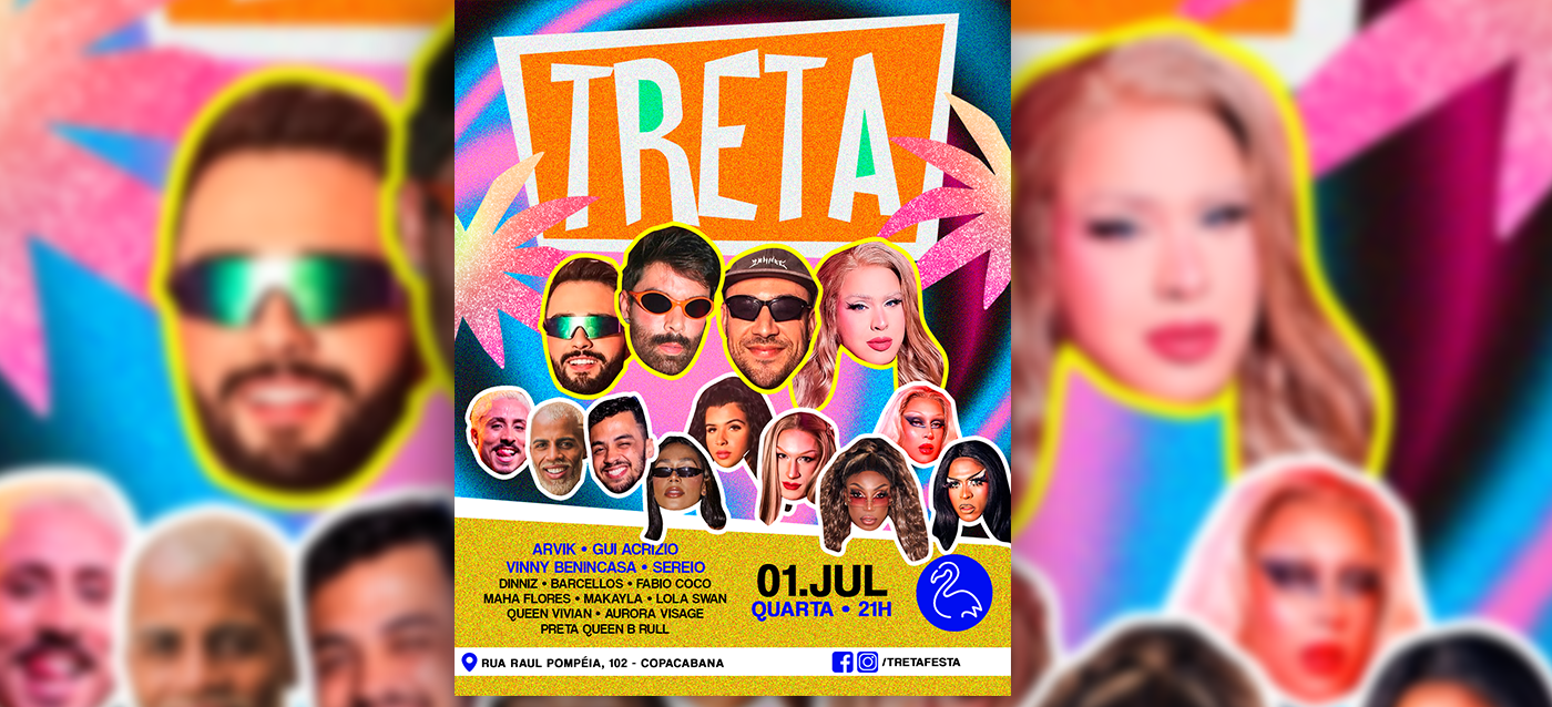 Pink Flamingo |Treta Festa  - Quarta, 01 de Julho - Rio de Janeiro, RJ