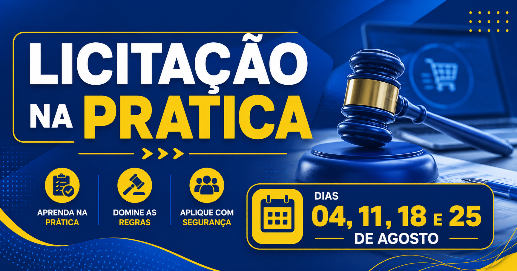 LICITAÇÃO NA PRÁTICA - PRESENCIAL EM CASTANHAL
