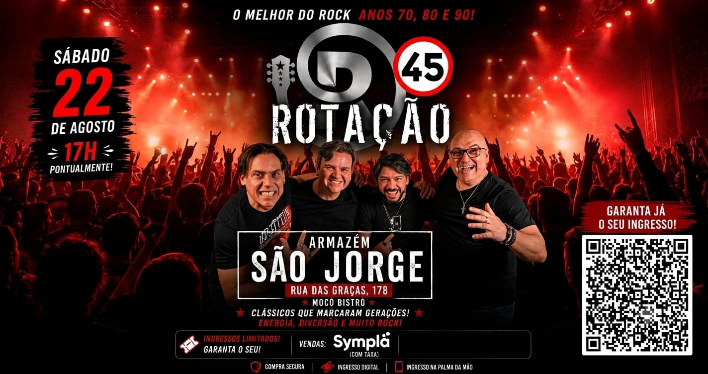 ROTAÇÃO 45 - O Mundo Gira em 45 Rotações - Recife, PE