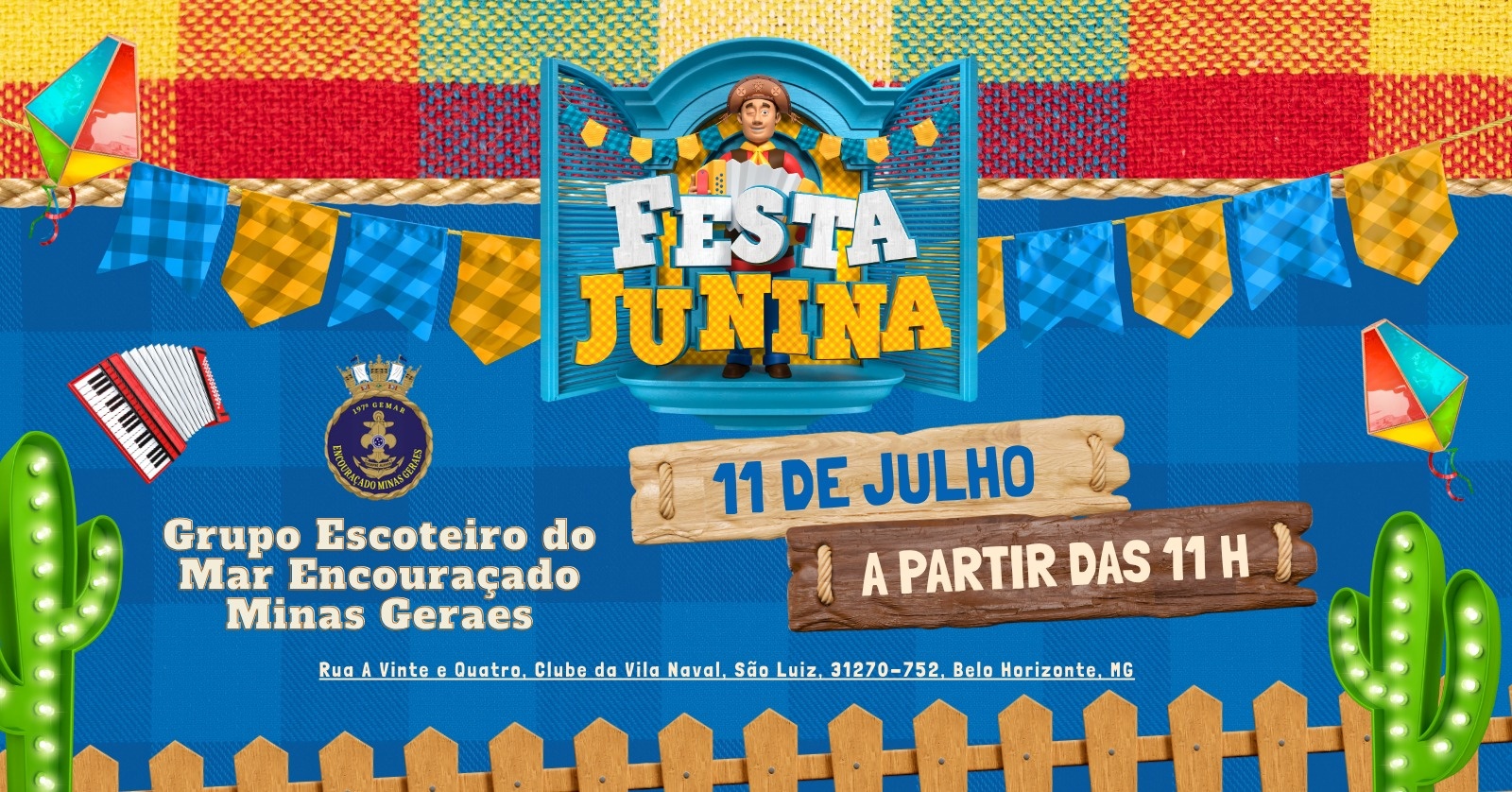 Festa Junina do Gemar-197 em Belo Horizonte