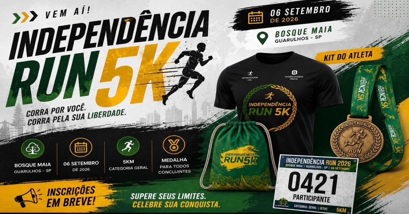 Corrida INDEPENDÊNCIA RUN 5K em Guarulhos, SP
