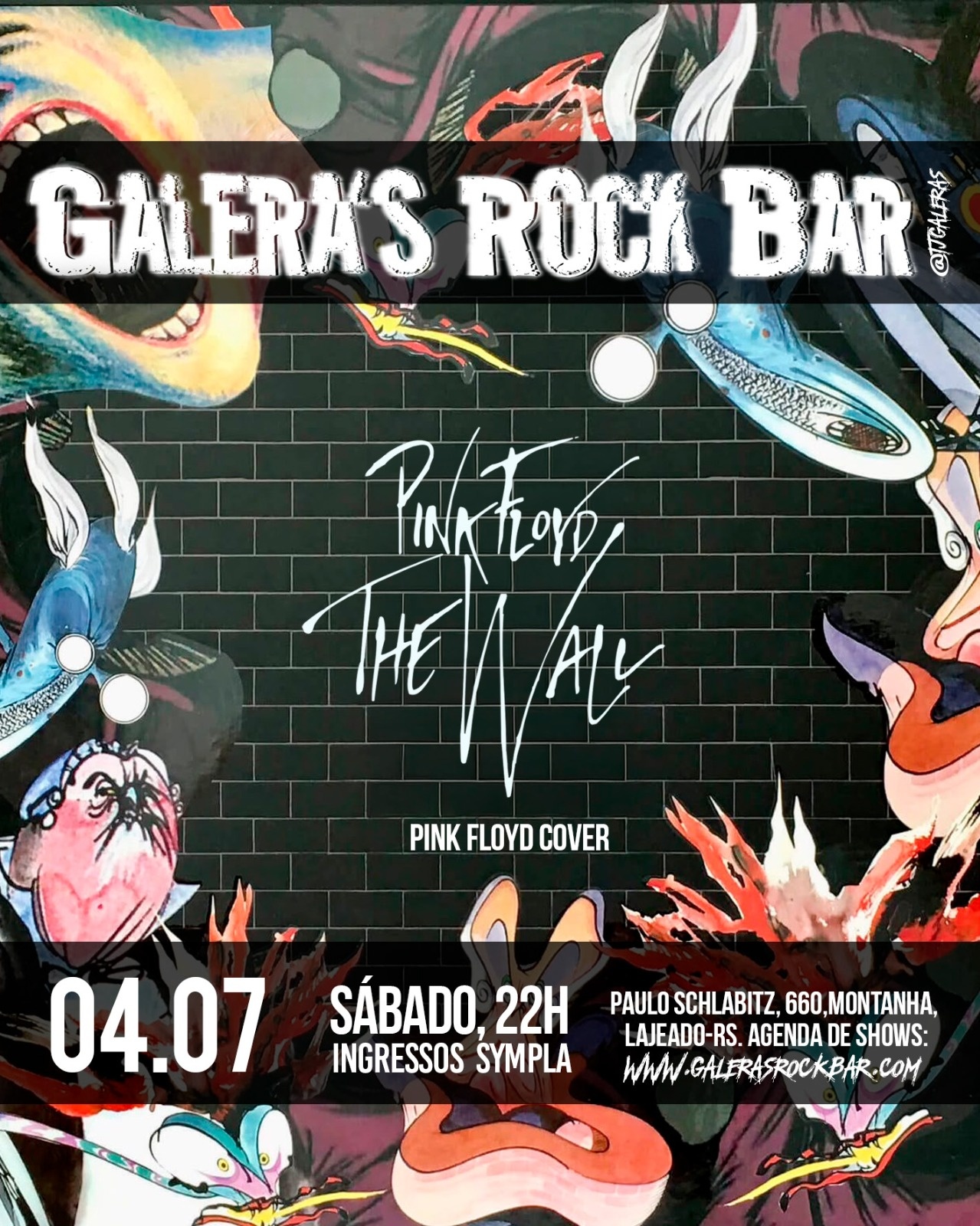 The Wall - Pink Floyd Cover no Galera's! em Lajeado - Sympla