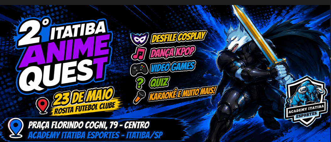 Imagem publicada pela fonte para 2º Itatiba Animequest
