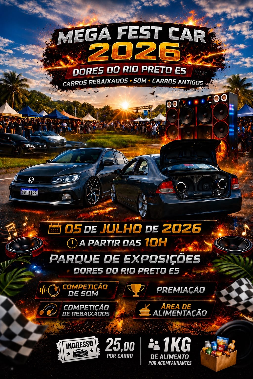 Mega Fest Car DRP 2026 - Dores do Rio Preto, ES