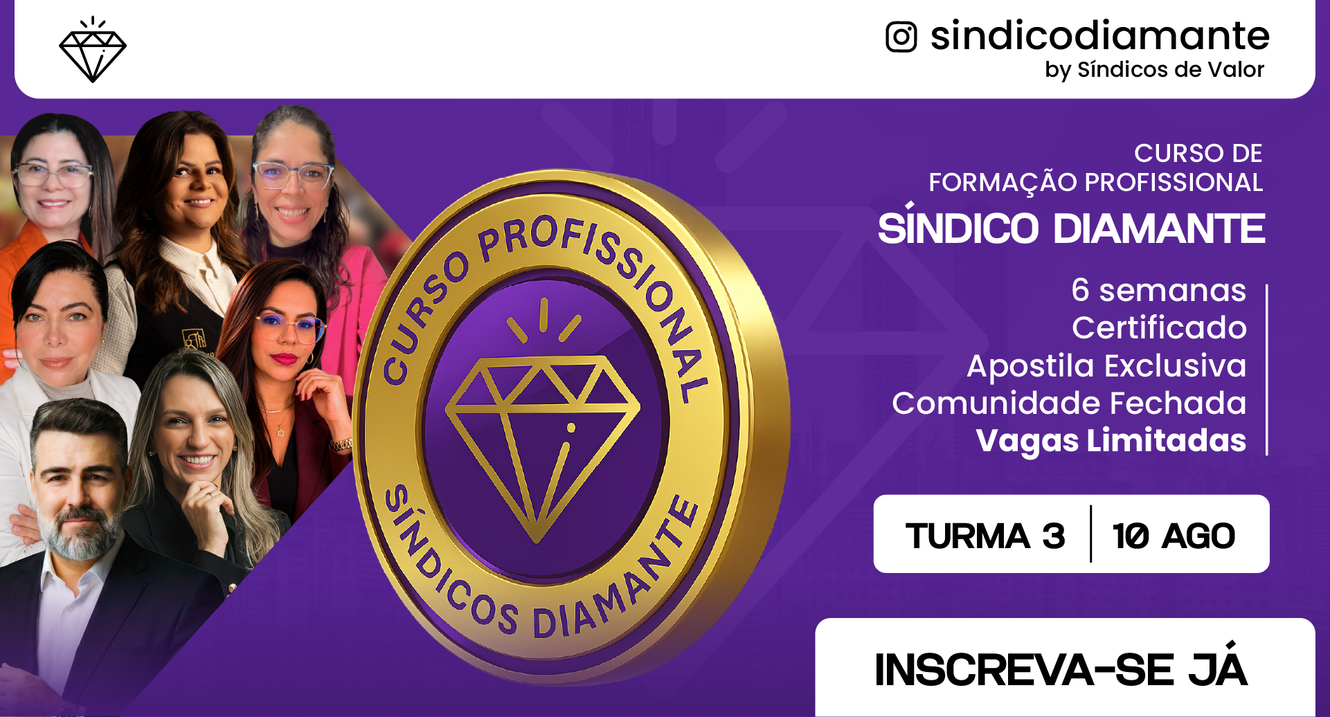 MANAUS - CURSO DE FORMAÇÃO PROFISSIONAL SINDICO DIAMANTE
