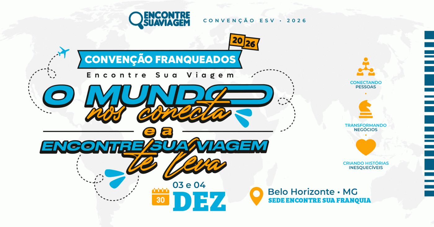 Imagem publicada pela fonte para Convenção Encontre Sua Viagem 2026
