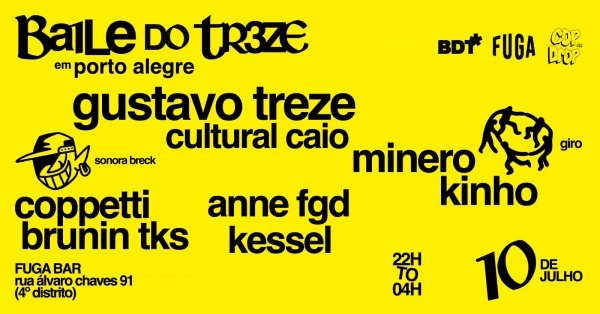 Capa de 10.07 | BAILE DO TREZE no FUGA do 4D