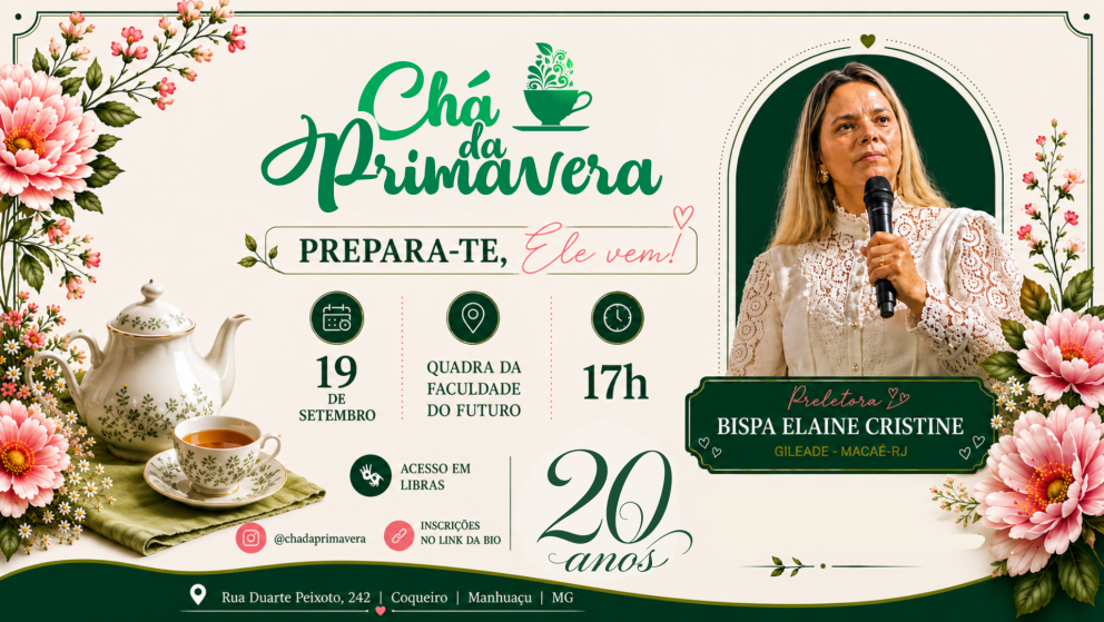 CHÁ DA PRIMAVERA - 20 AN0S