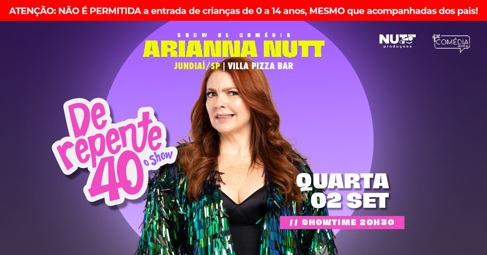 ARIANNA NUTT em JUNDIAÍ- Stand up Comedy