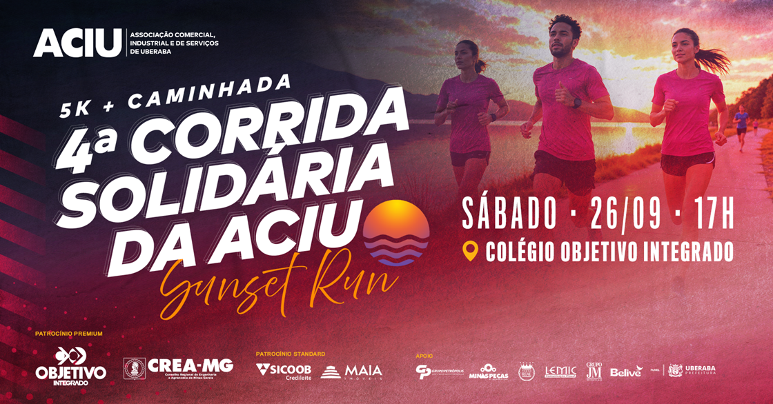 4ª Corrida Solidária da Aciu e Caminhada - 2026
