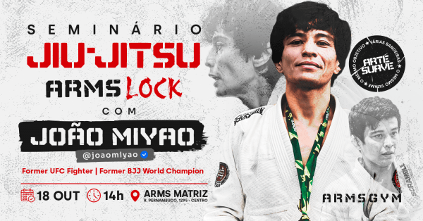 Imagem do evento Seminário de Jiu-Jitsu "ARMSLOCK" com João Miyao