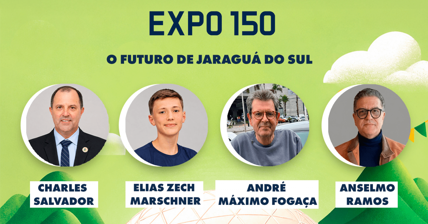 Cartaz da palestra O Futuro de Jaraguá do Sul.