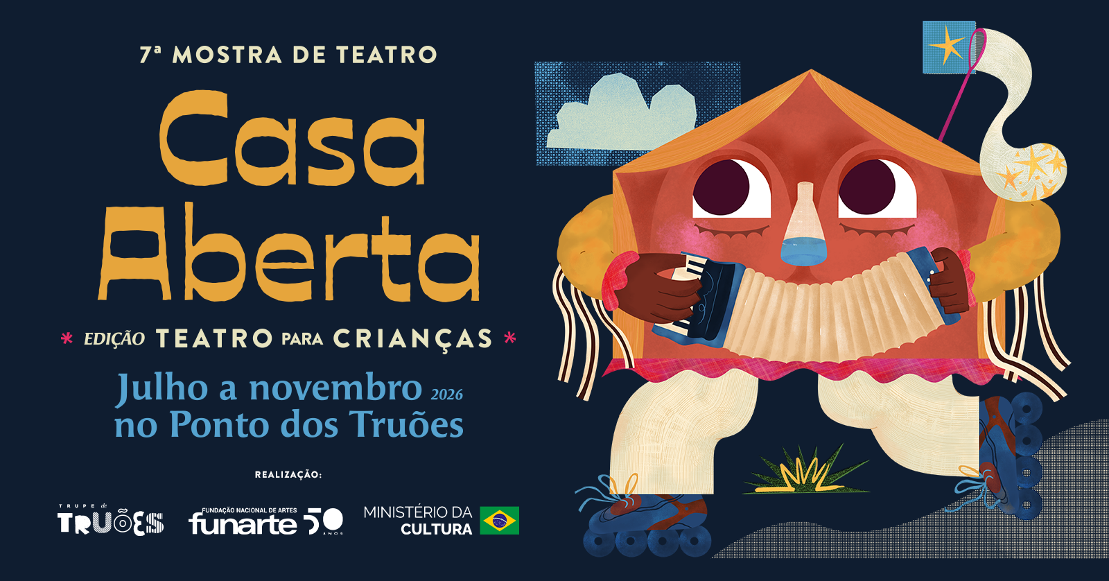 7ª Mostra de Teatro Casa Aberta - Edição para crianças!