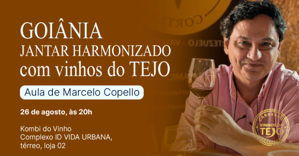 Imagem do evento Jantar e Masterclass com Marcelo Copello e vinhos do TEJO - Goiânia