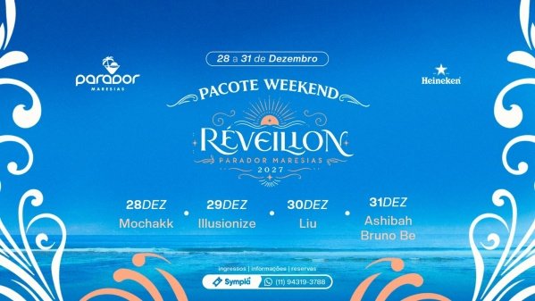 Imagem do evento PARADOR MARESIAS | RÉVEILLON 2027 | PACOTE 28, 29, 30 E 31/12