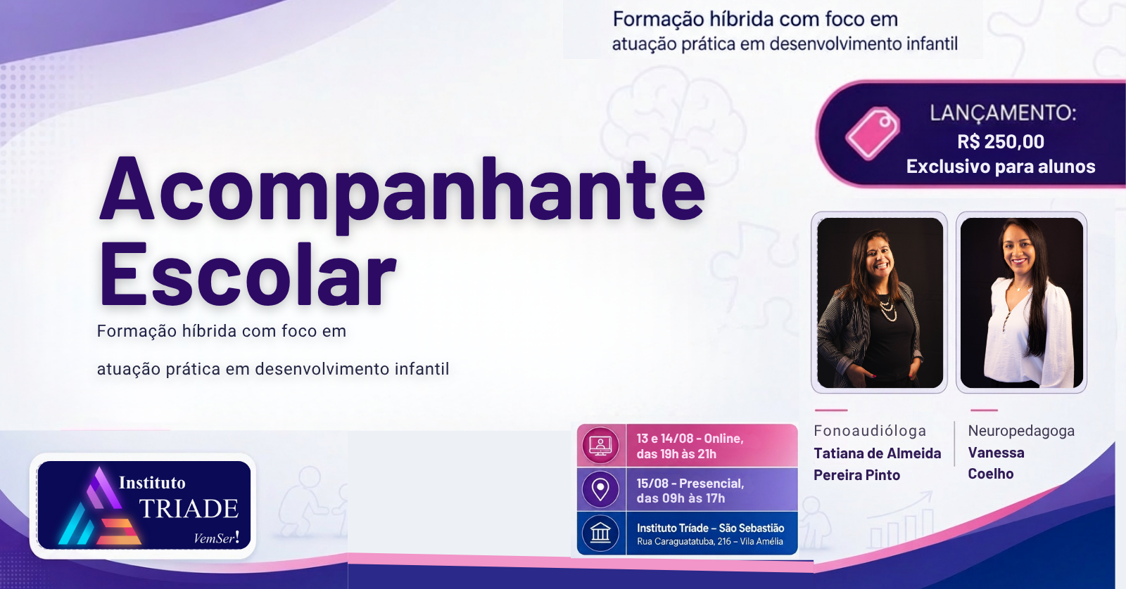 Curso de Acompanhante Escolar (ABA)