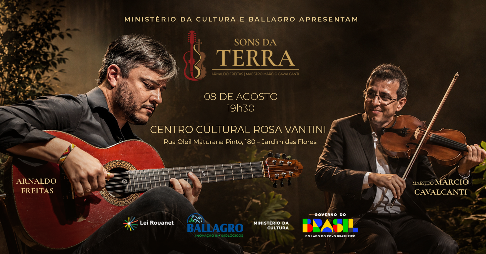 Sons da Terra - Arnaldo Freitas e Maestro Marcio Cavalcanti - Show Pirapozinho