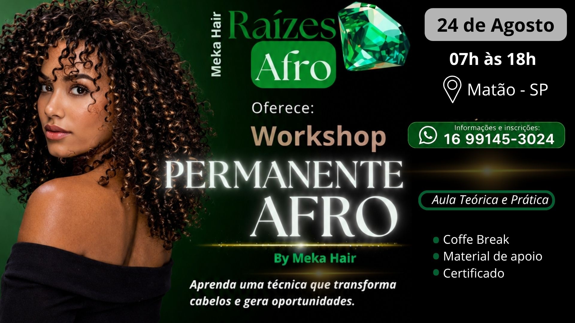 Workshop Permanente Afro | By Meka Hair