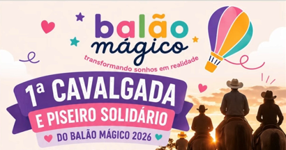 1ª Cavalgada e Piseiro Solidário do Balão Mágico 2026 - Baldim, MG