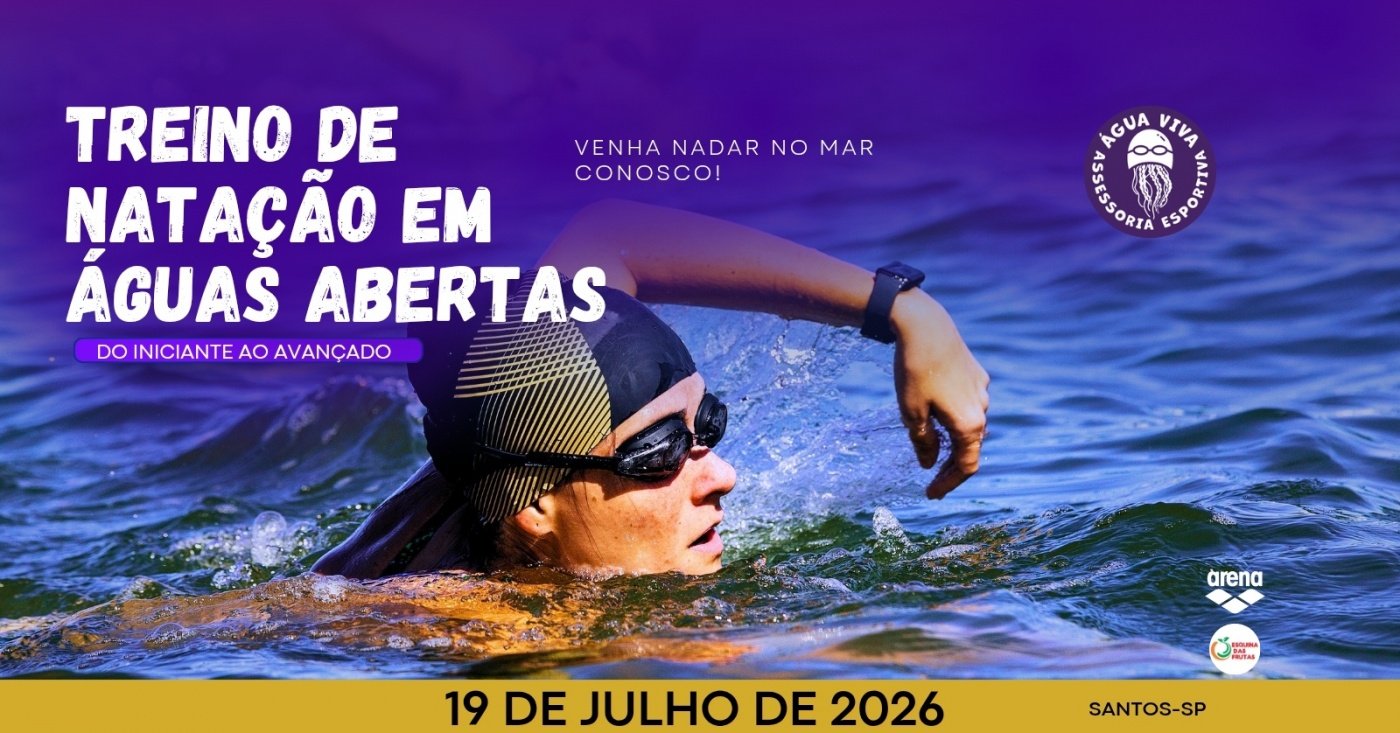 Treino Natação em Águas Abertas Água Viva _ 19/07/2026_ Praia da Aparecida, Santos