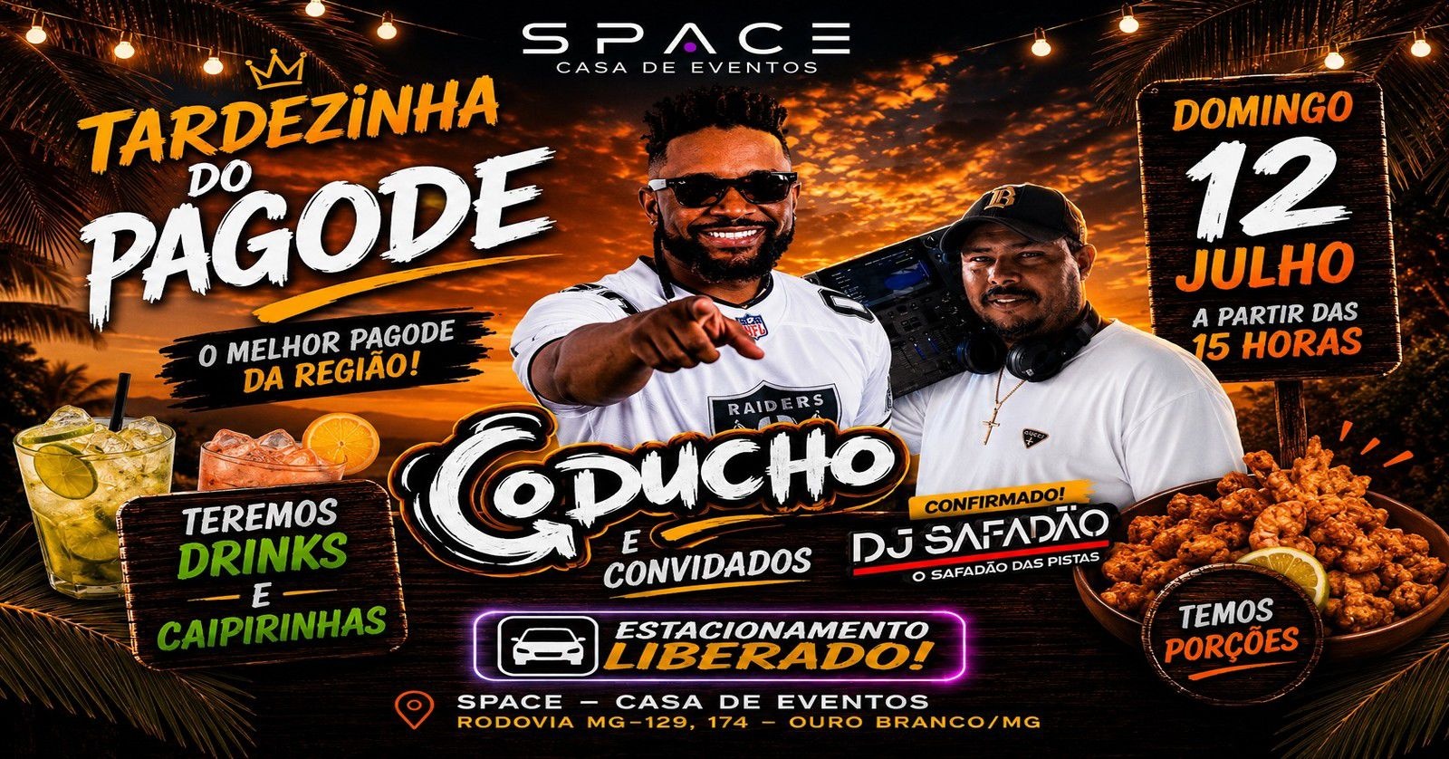 TARDEZINHA DO PAGODE SPACE - Ouro Branco, MG