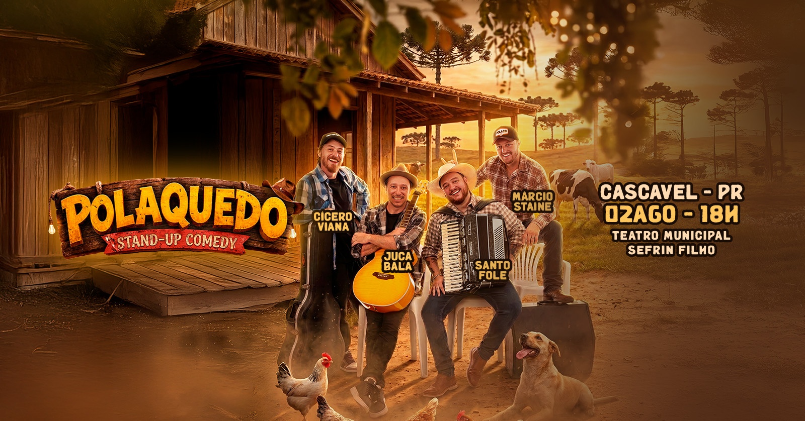 Show de Humor POLAQUEDO em Cascavel/PR - ESPECIAL DIA DOS PAIS
