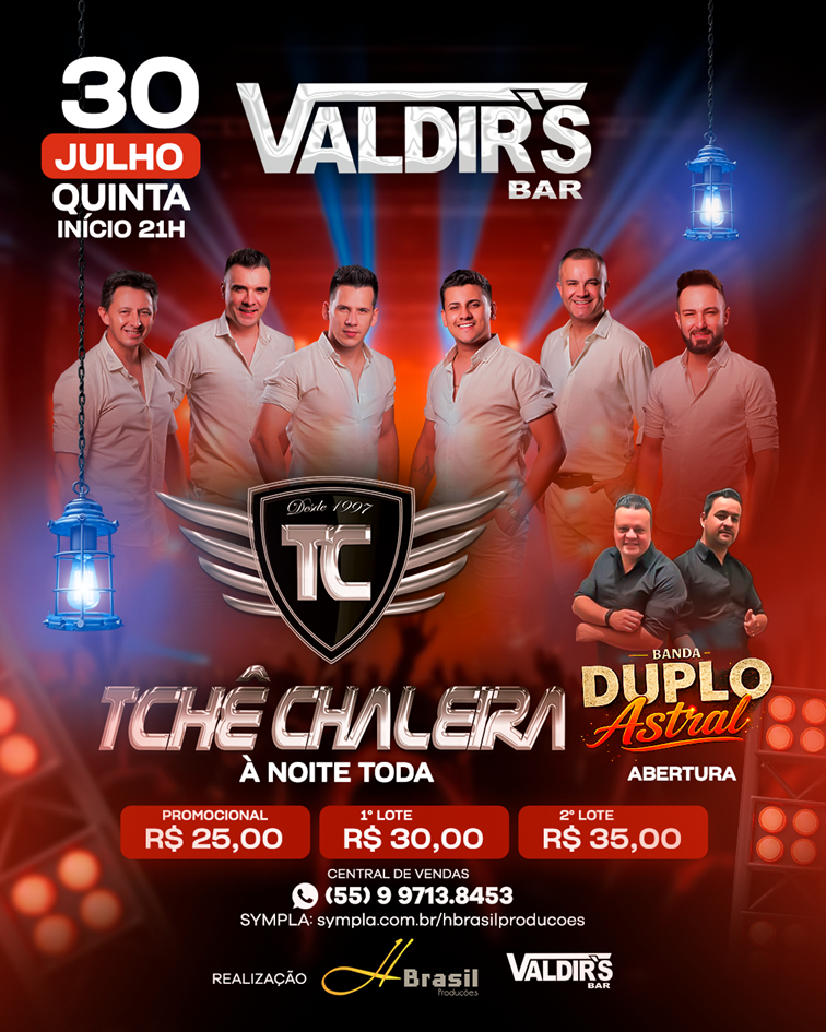 Tchê Chaleira + Duplo Astral no Valdir's Bar - Santa Maria, RS