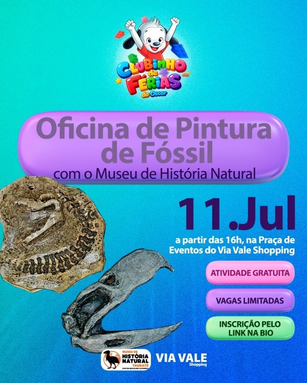 Imagem do evento Oficina de Pintura de Fósseis - Museu de História Natural