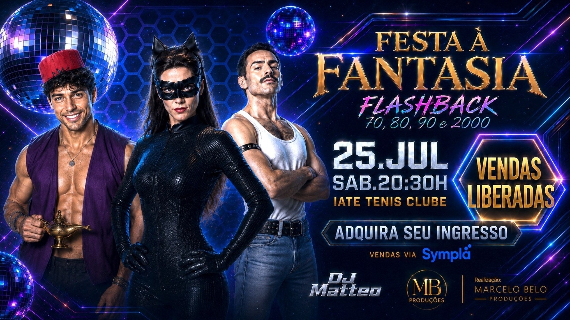 FESTA A FANTASIA! ANOS 70 80 90 2000 - Belo Horizonte, MG