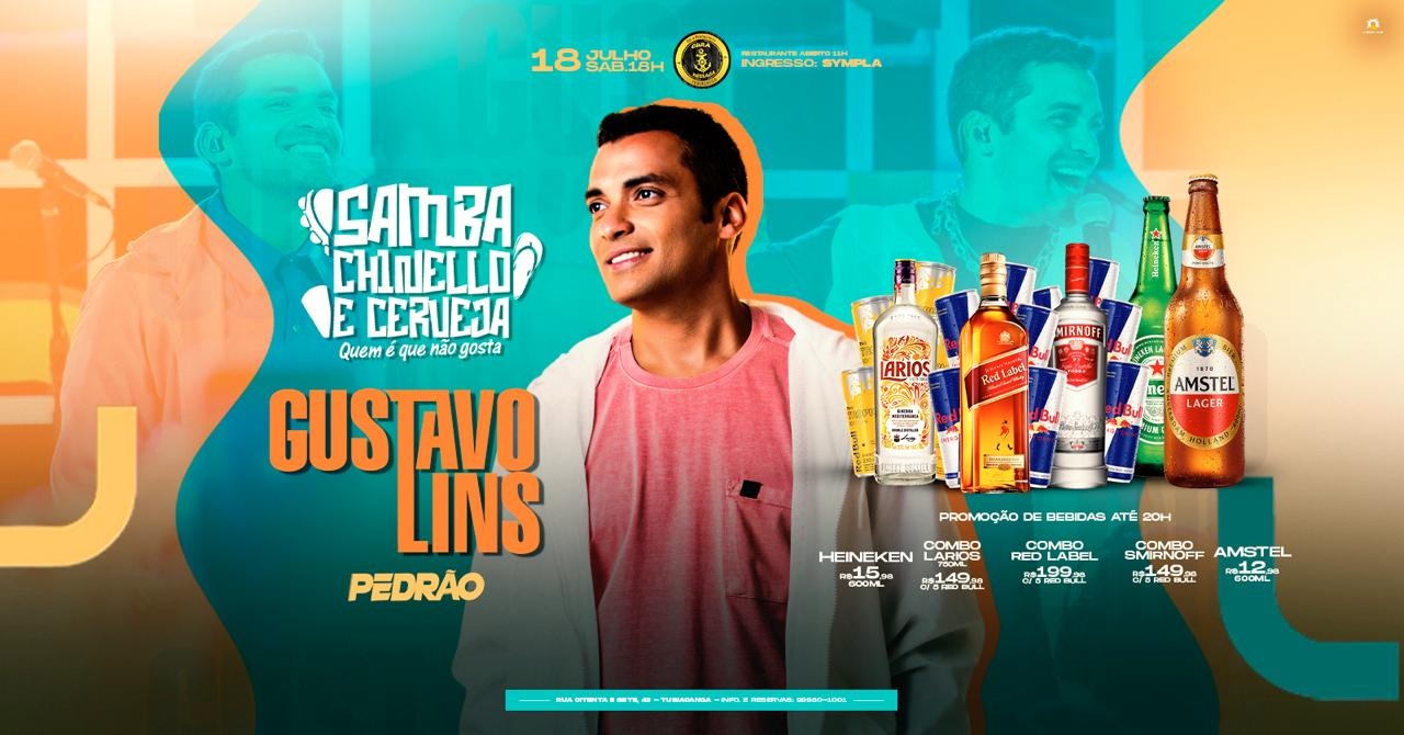 GUSTAVO LINS NO CURA RESSACA! - Rio de Janeiro, RJ