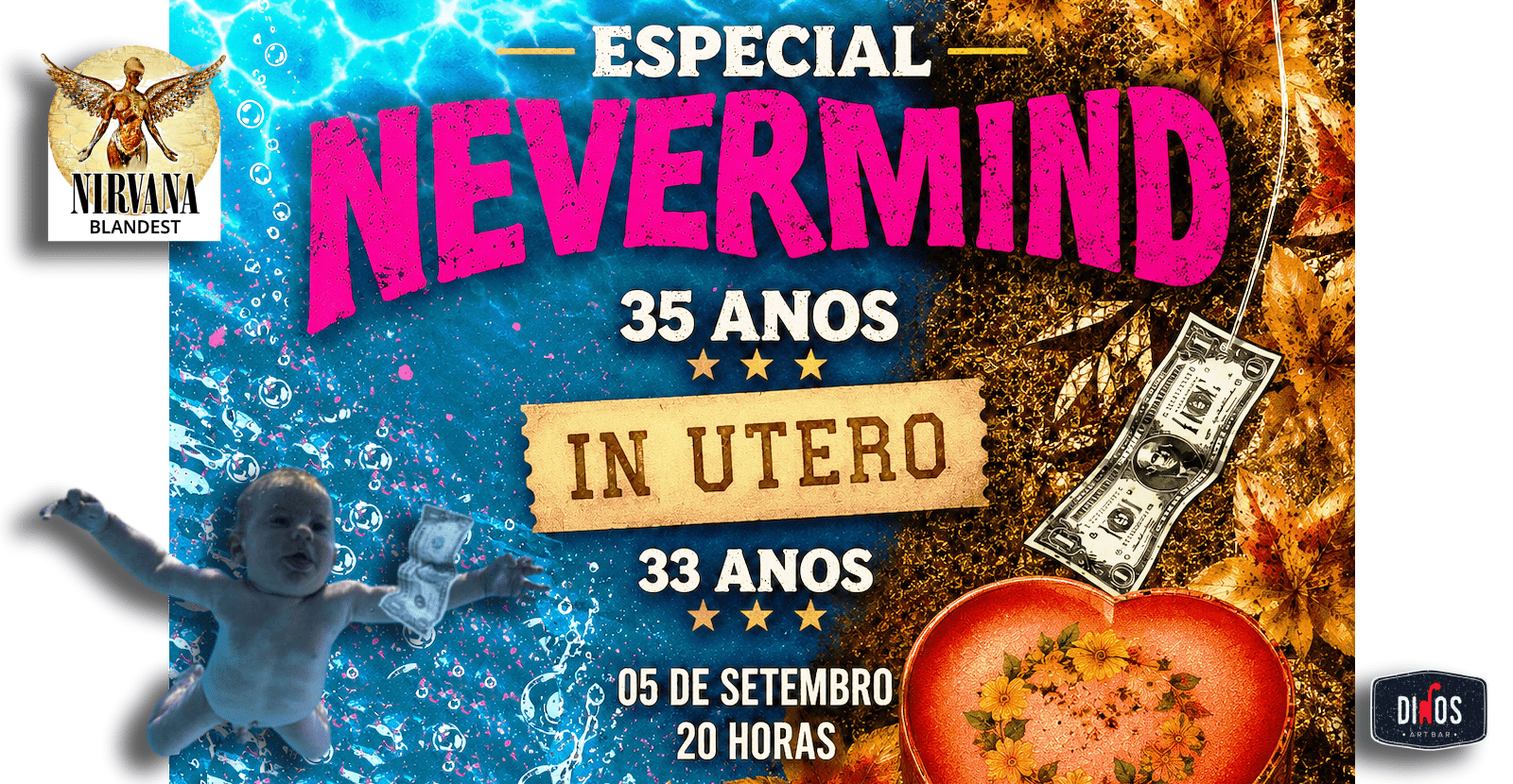 Nirvana - Duplo Especial: 35 anos de Nevermind + 33 anos de In Utero!