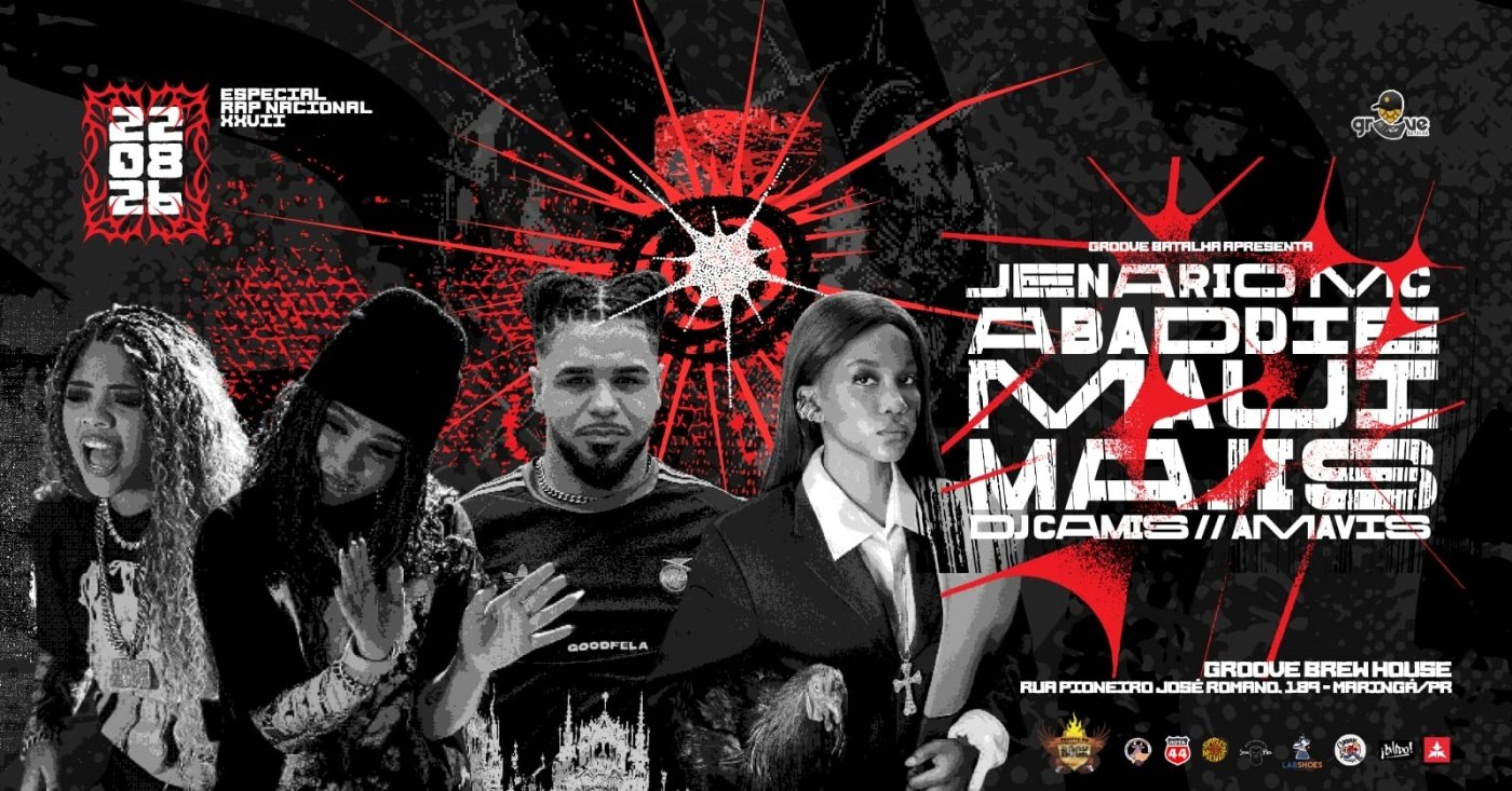 RAP NACIONAL XXVII / JENARIO MC & ABADDIE E MAUI em Maringá - Sympla