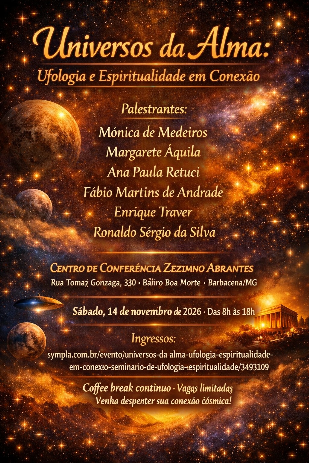 Universos da alma: Ufologia e Espiritualidade em Conexão. Seminário de Ufologia e Espiritualidade.